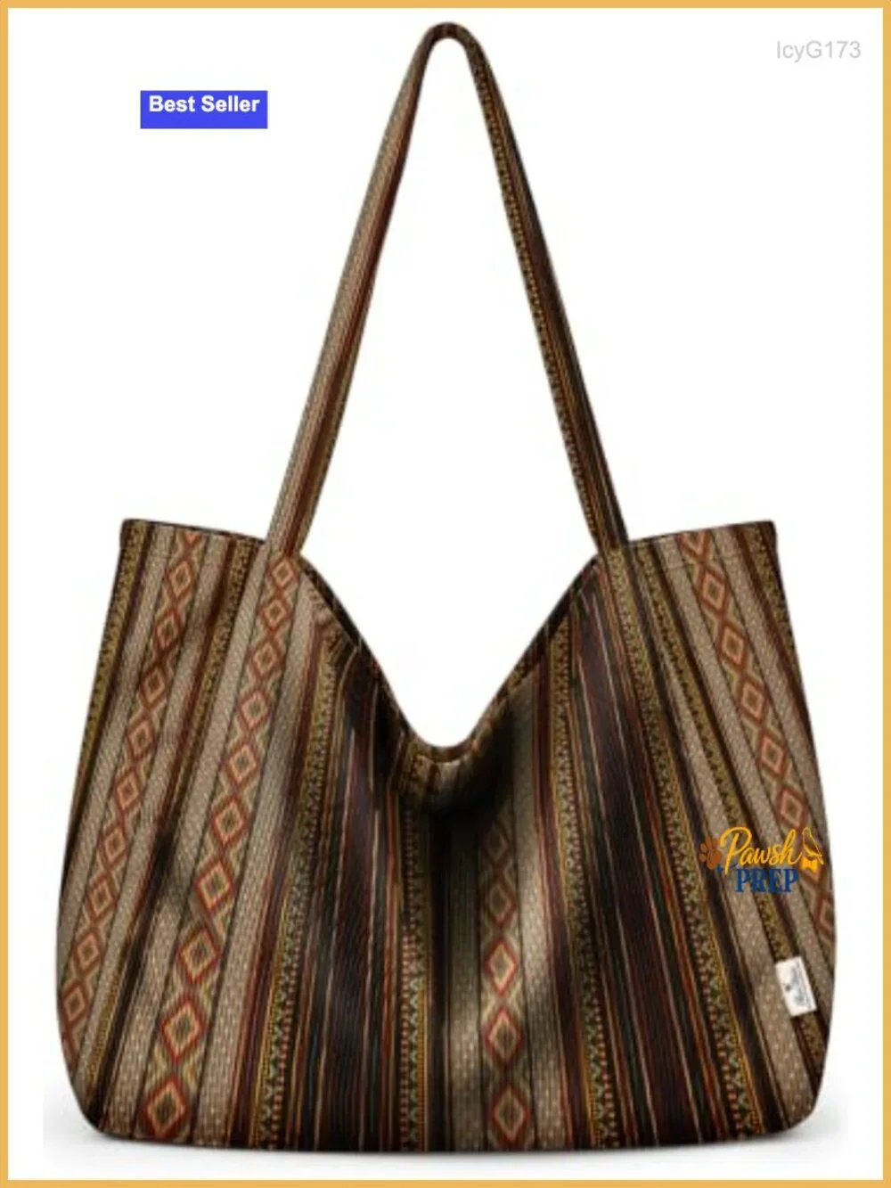 Women's Large Corduroy Hobo Bag - Boho Shoulder Tote with Zipper & Pockets